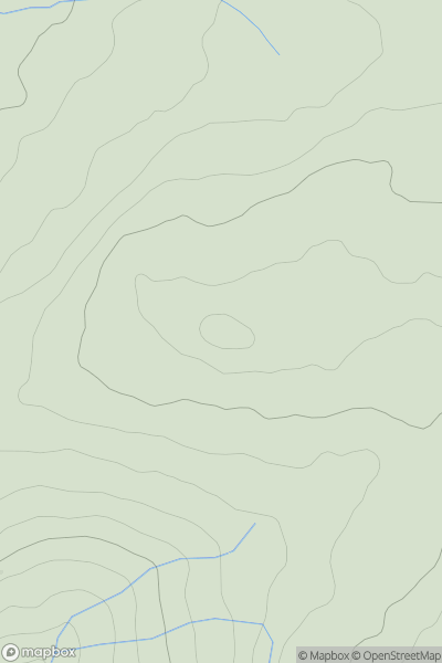 Thumbnail image for Green Hill [North Pennines] showing contour plot for surrounding peak